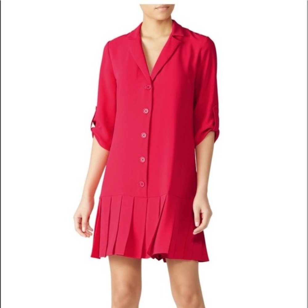 Amanda Uprichard Anaheim Cherry/Pink Button Down Dress